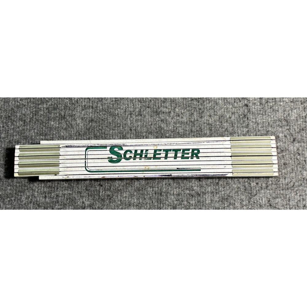 VTG Schletter Folding Ruler 6 ft Wood Zig Zag Carpenter Rule Made in USA Stanley